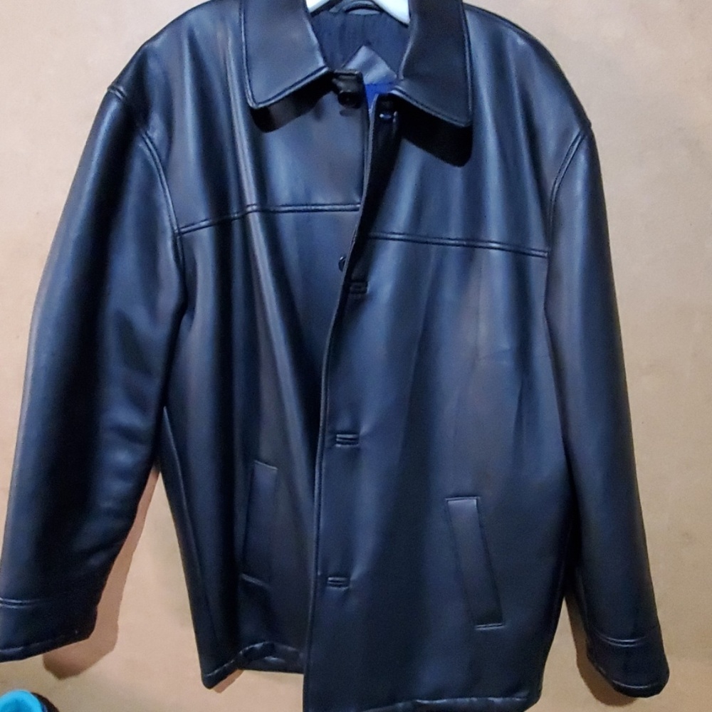 Medium Black Pleather Jacket